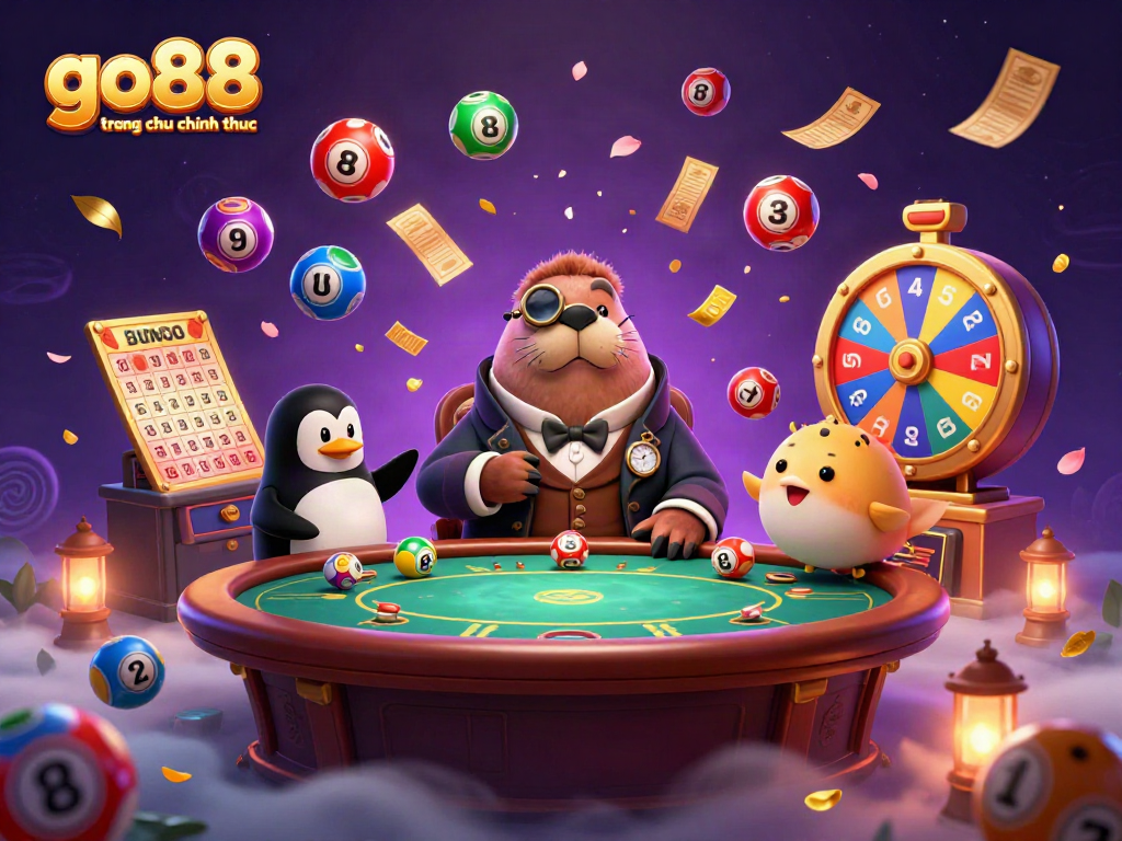 Experience engaging gameplay with go88 trang chu chinh thuc featuring a playful walrus at an underwater poker table.