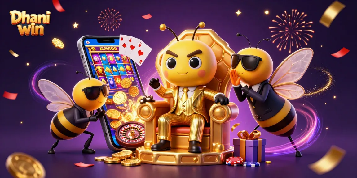 Dive into action with Dhani win's vibrant casino games, featuring thrilling slot and card elements!